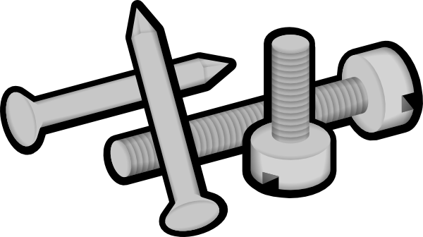 Screw - Clipart - Screws Clipart (600x336)