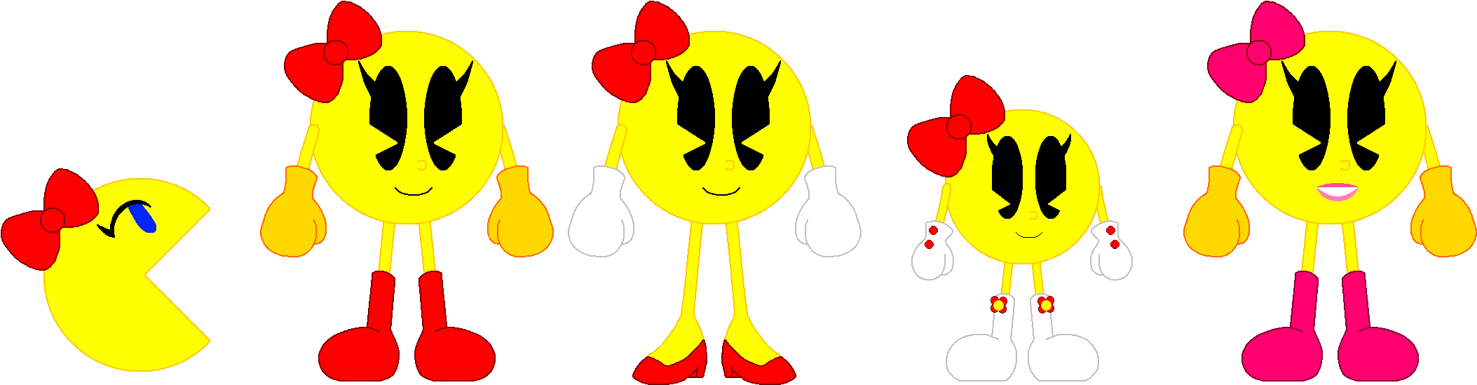 Banana Clipart Pacman - Ms Pacman X Pac N Roll (2140x600)