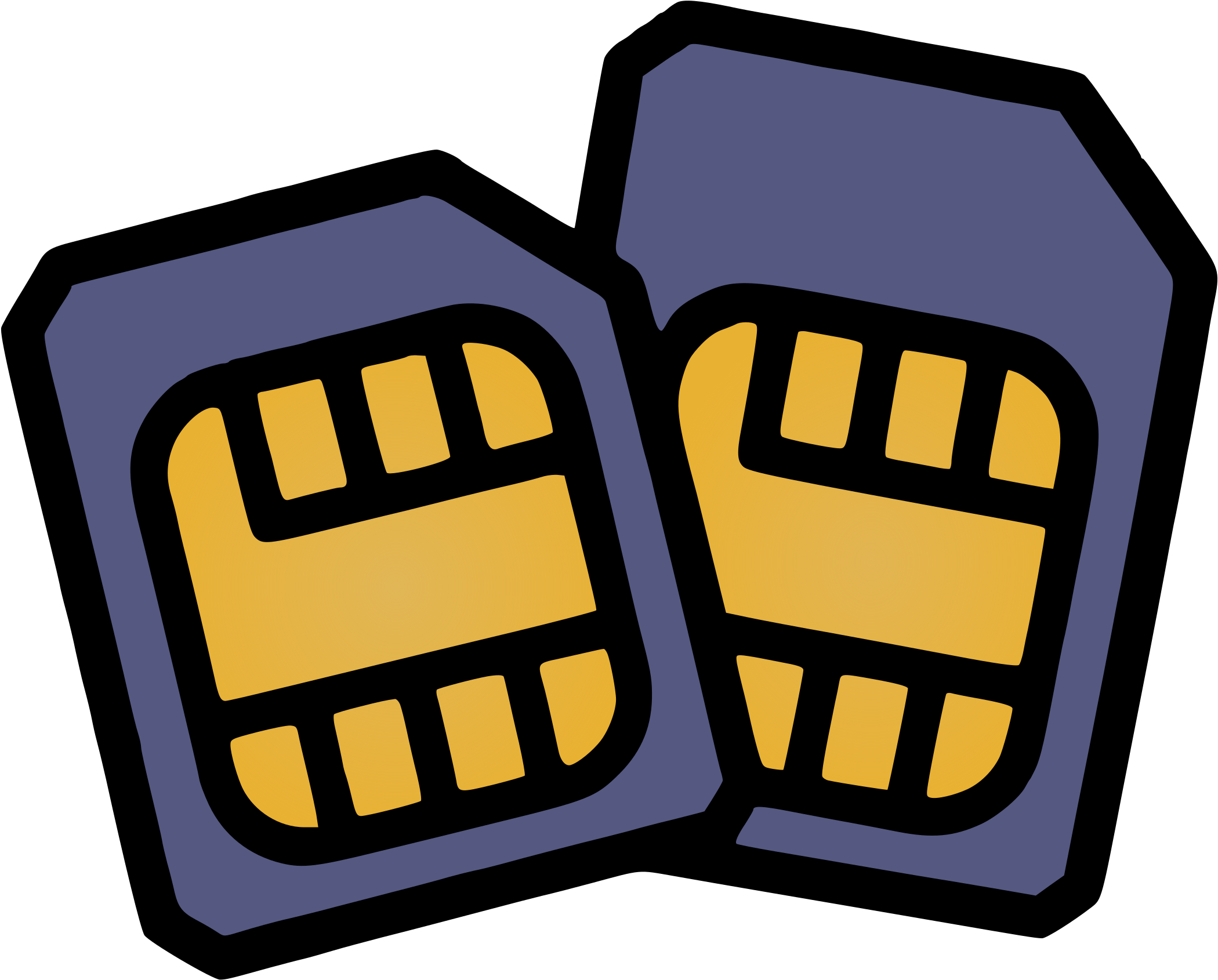 Two Sim Cards - Sim Card Clipart (2400x1900)