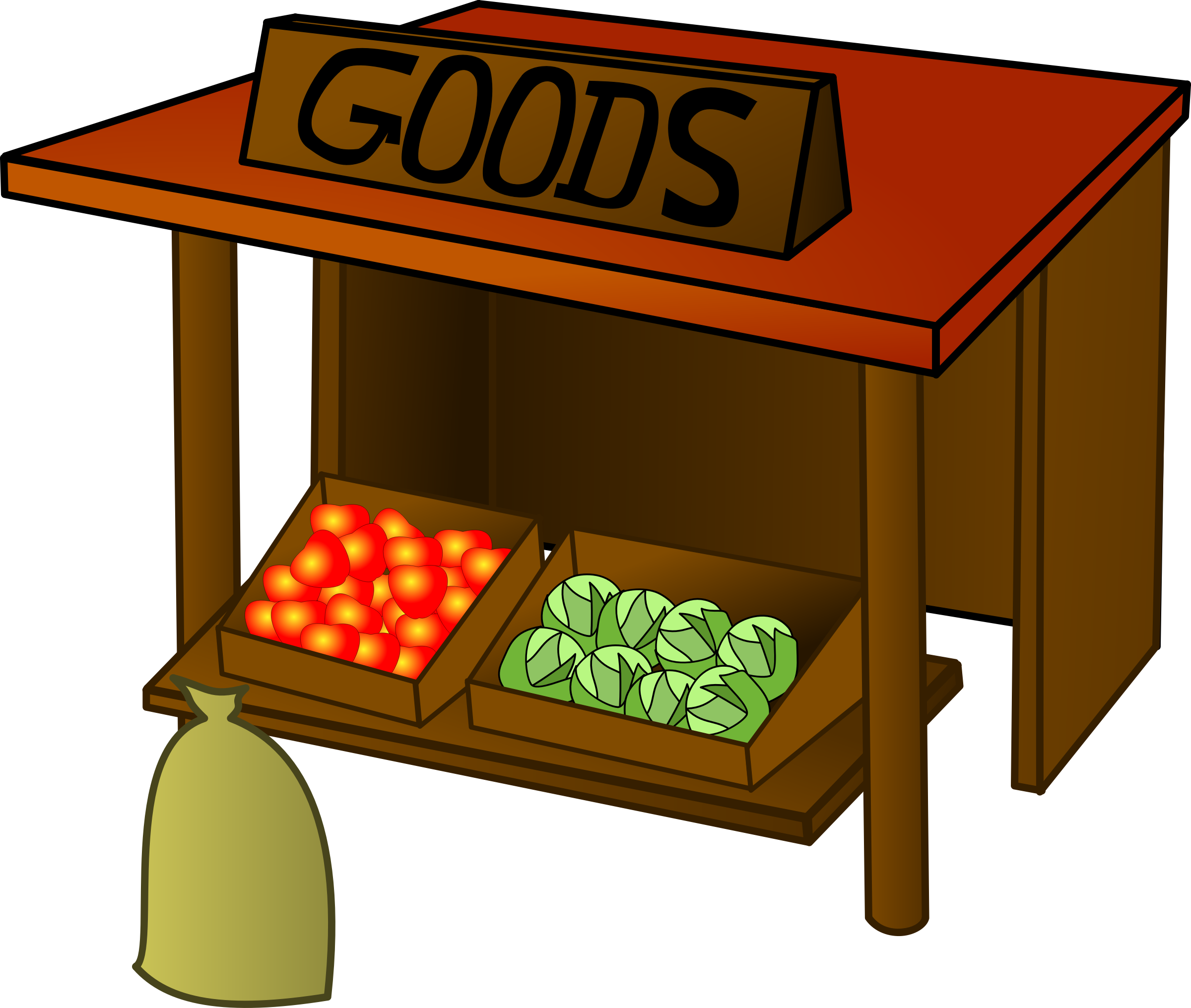 Marketplace Market Stall Farmers Market Clip Art - Market Stall Clip Art (2400x2032)