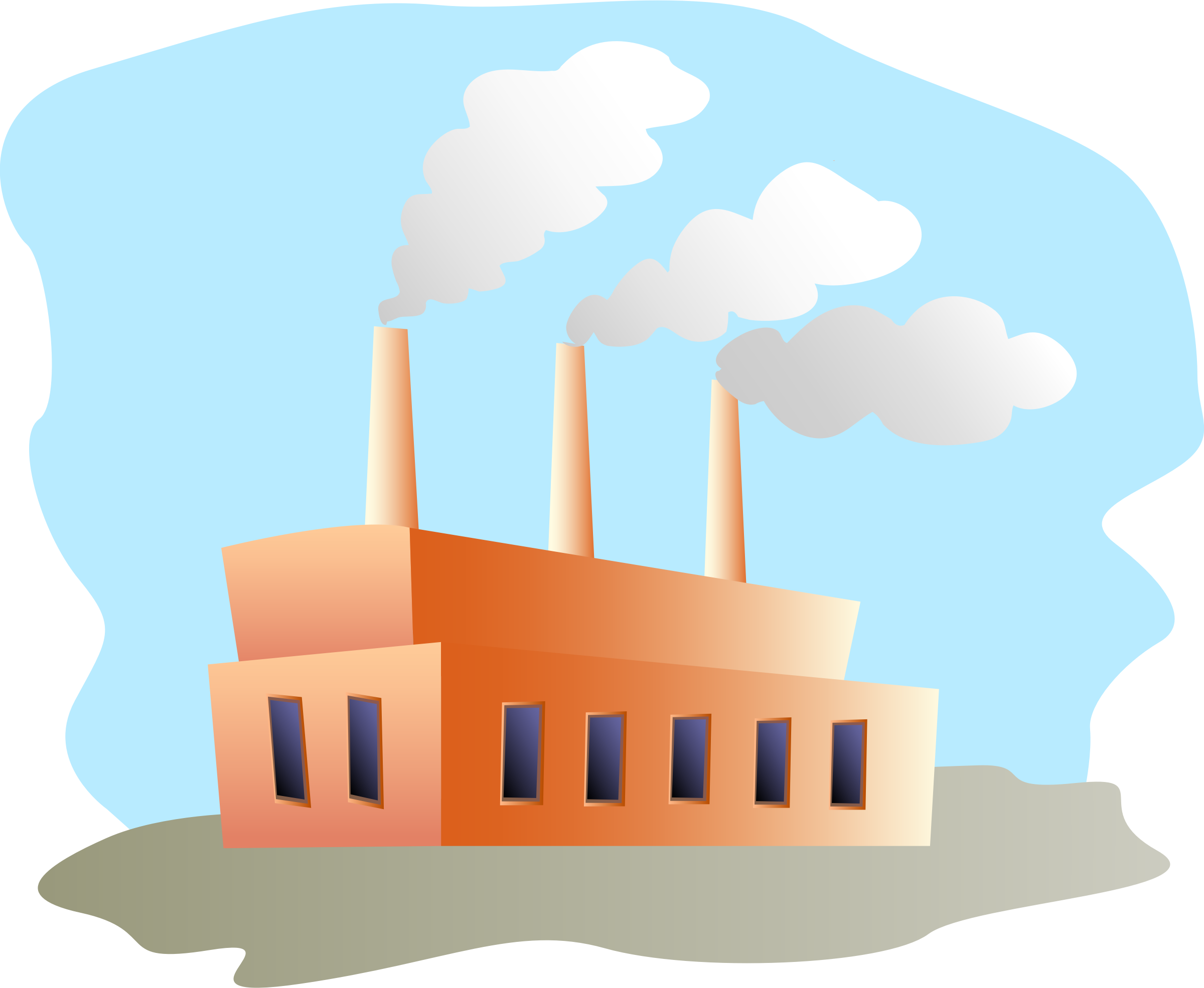 Factory - Factory Clipart (2400x1971)