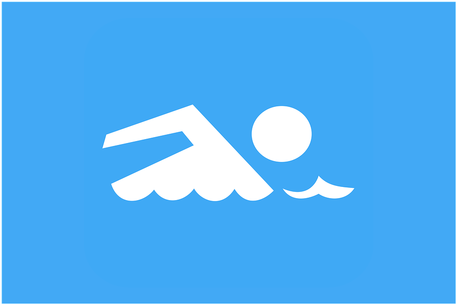 Clip Art Swimming Sport Sea Pool Water Swim - Skin Decal For Lifeproof Nuud Apple Iphone Se Case (960x650)