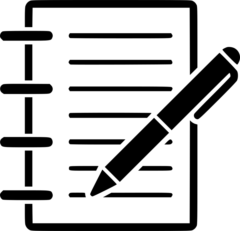 Modify Document Business Records Office Note Pencil - Pencil And Note Icon (980x946)