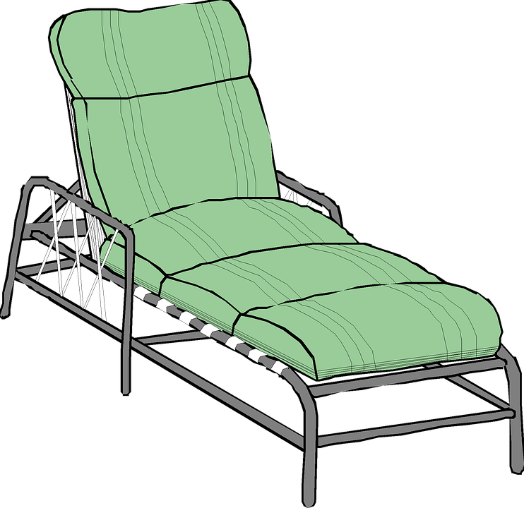 Couch Lounger Pool Relax Isolated Clip Art - Rocking Chair (1280x1242)