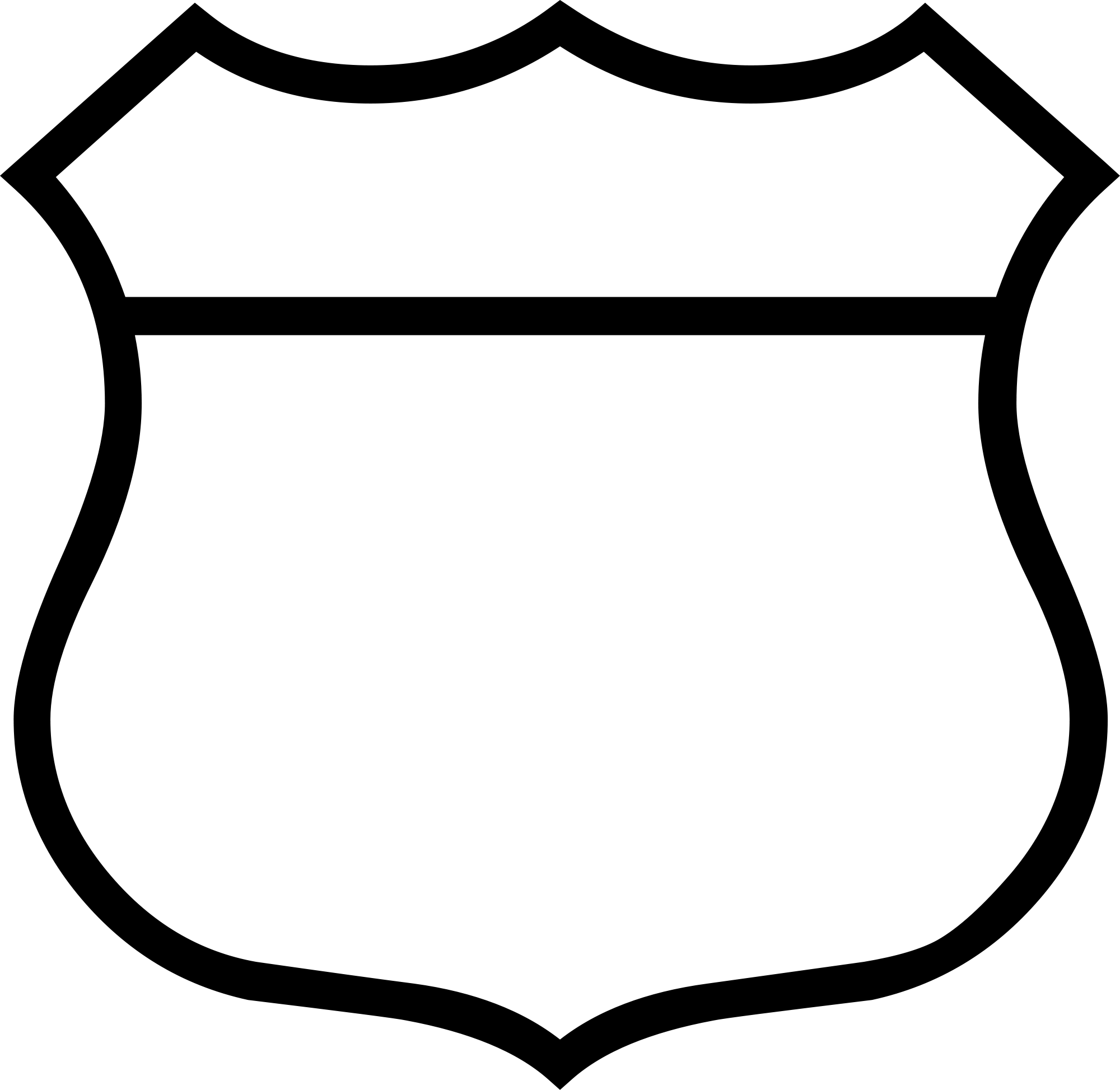 File - Blank Shield - Svg - Draw A Police Badge (2000x1947)