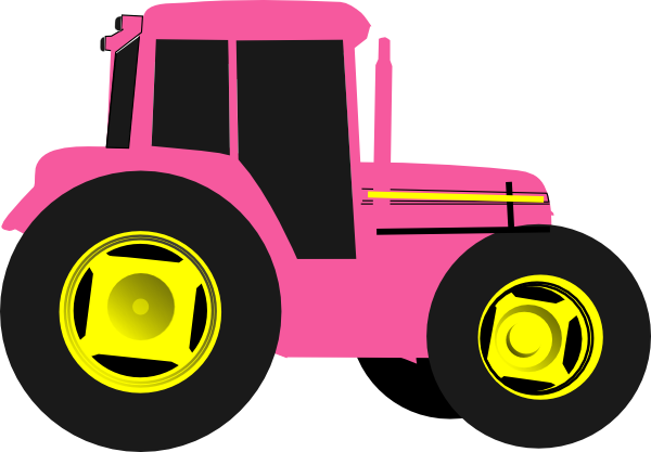 John Deere Clip Art Http Www Clker Com Clipart Hot - Pink Tractor Clipart (600x417)