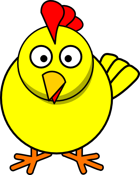 Free Chicken Clipart - Cartoon Chicken (480x598)