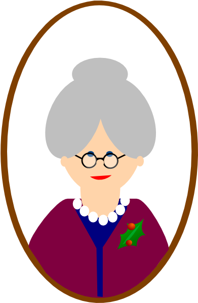 Grandmother Clip Art - Animated Picture Of Grandmother (838x1280)