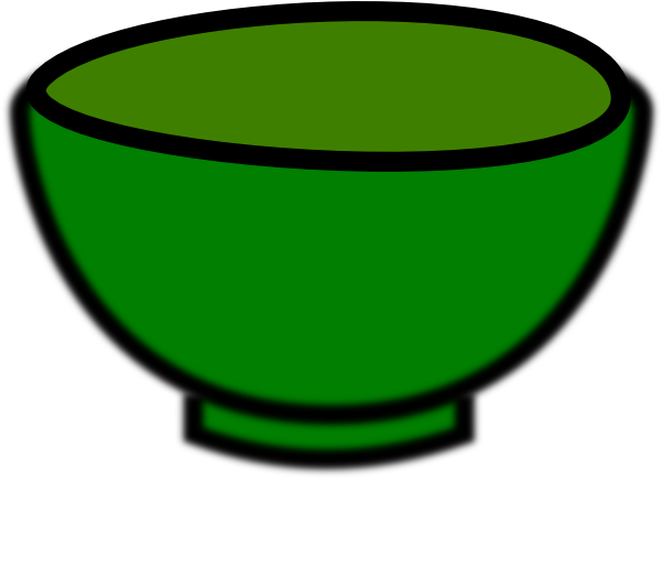 Bowl Clip Art - Green Bowl Clipart (600x529)