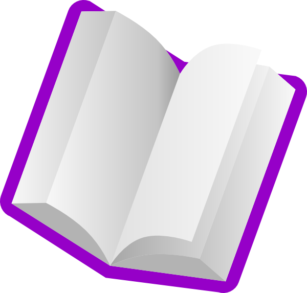 Purple Book Clip Art At Clker Com Vector Online Clipart - Book Clip Art Purple (600x573)