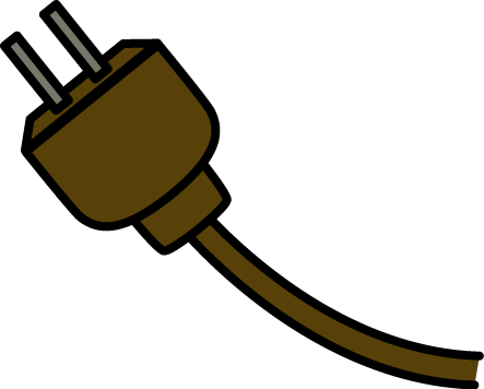 Image Of Electrical Clipart Electrical Symbols Clip - Electric Cord Clipart (443x356)