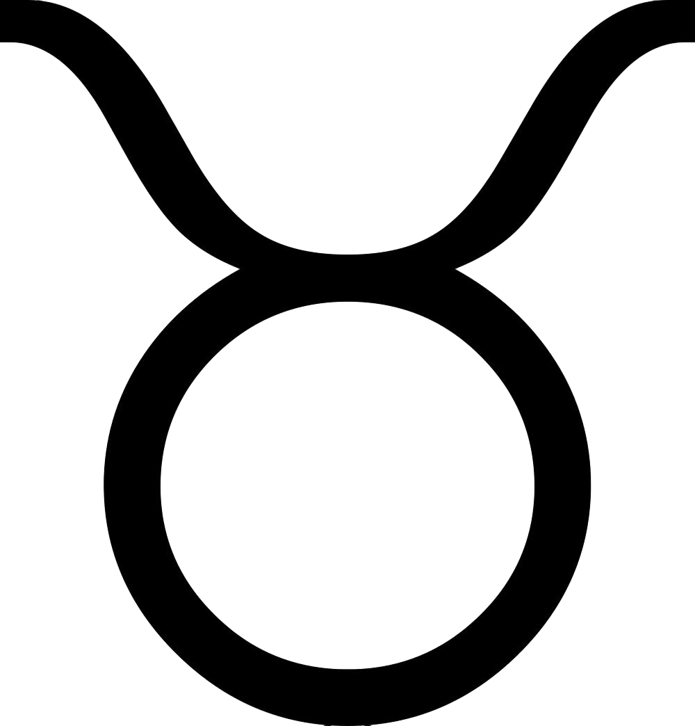Free Vector Zodiac Taurus Clip Art - Taurus Symbol (1000x1044)
