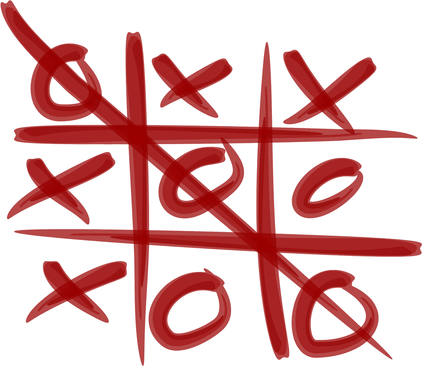 Free Vector Tic Tac Toe Clip Art - Tic Tac Toe Game (1600x1354)