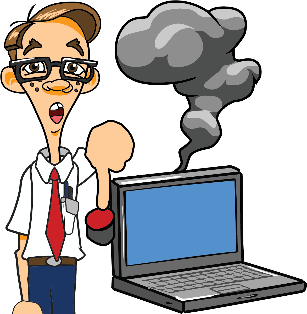 Software Clipart Computer Repair - Malfunction Clipart (1184x1197)