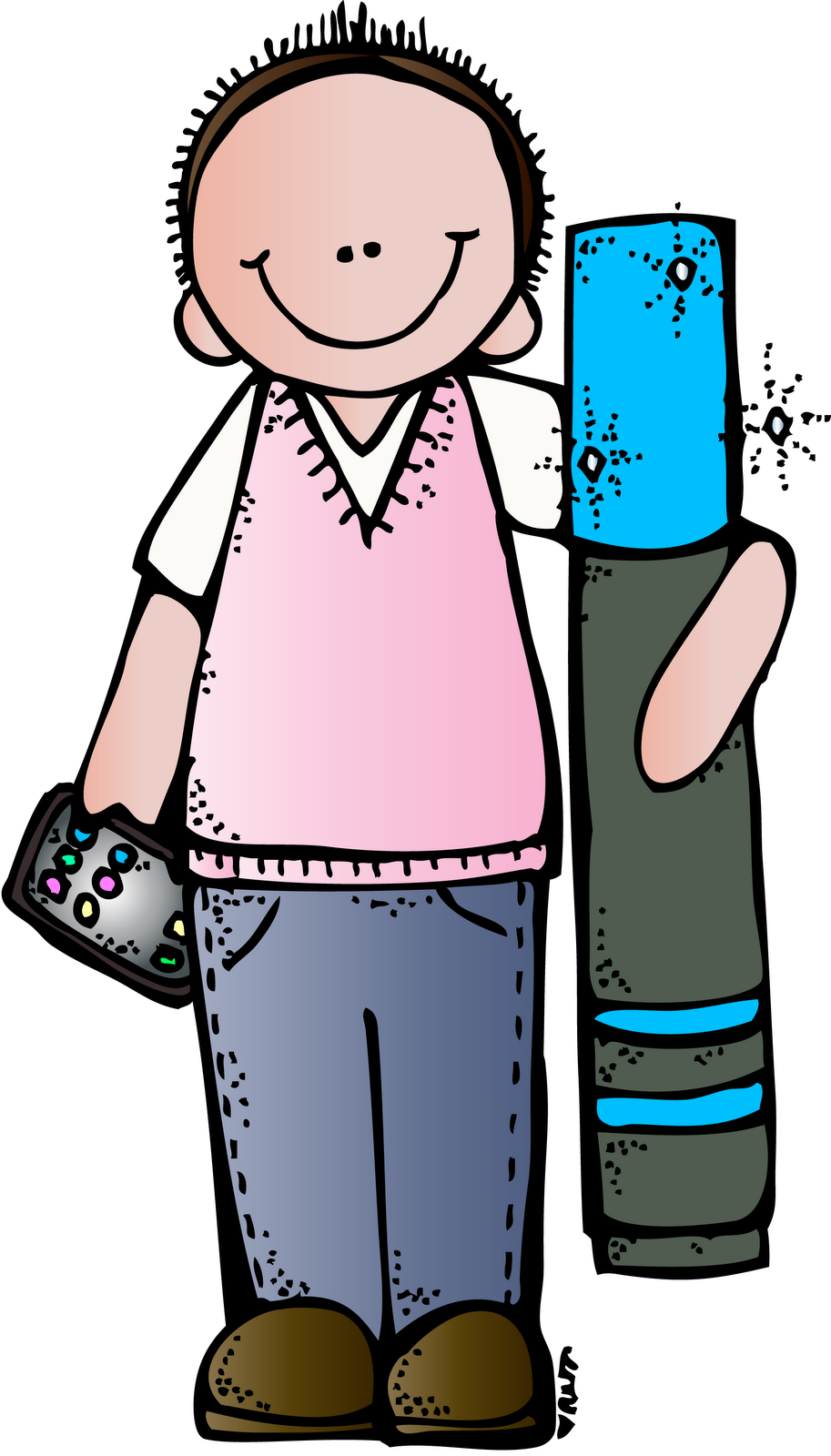 The Kindergarten Smorgasboard - Melonheadz Teacher Clip Art (913x1600)