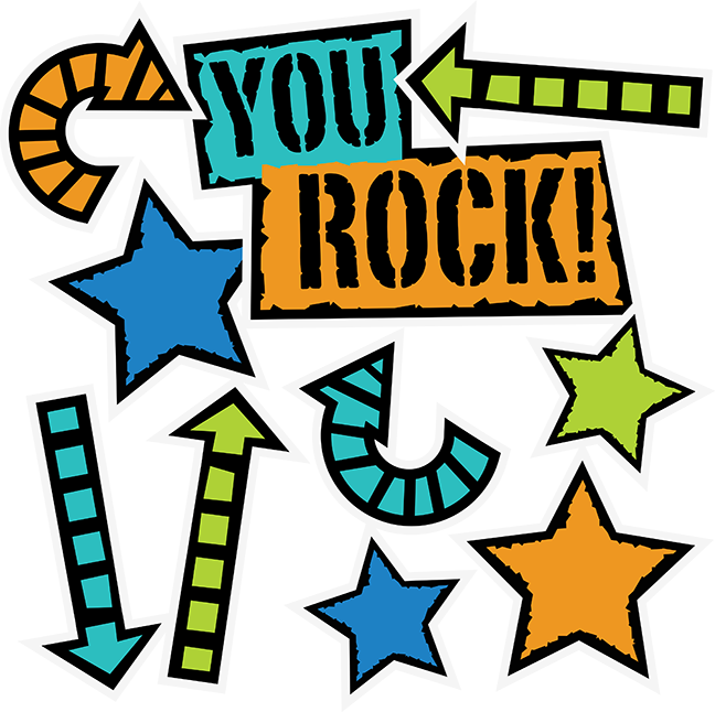 Clipart You Rock - You Rock Clipart Png (648x646)