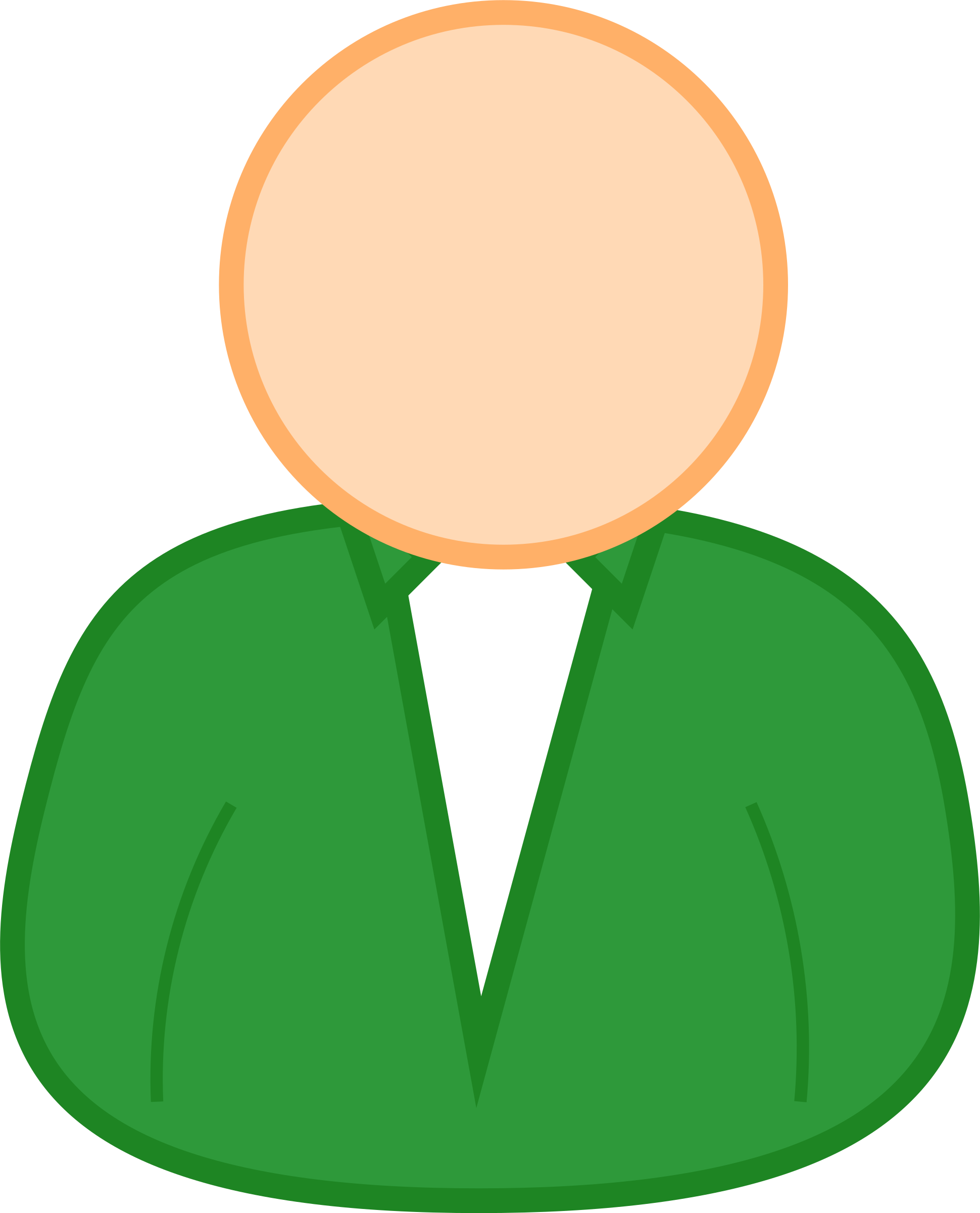 Big Image - Clipart Of Green Person (1940x2400)
