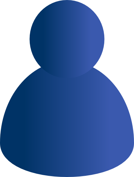 Single User Im Clip Art At Clker - Single User Icon (450x593)