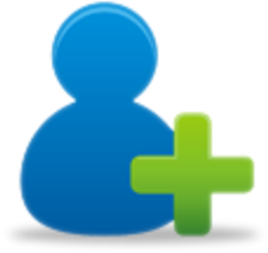 Add - Add User Icon - (600x600) Png Clipart Download