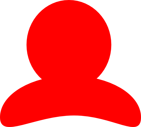 User Icon - Red User Icon Png (600x541)