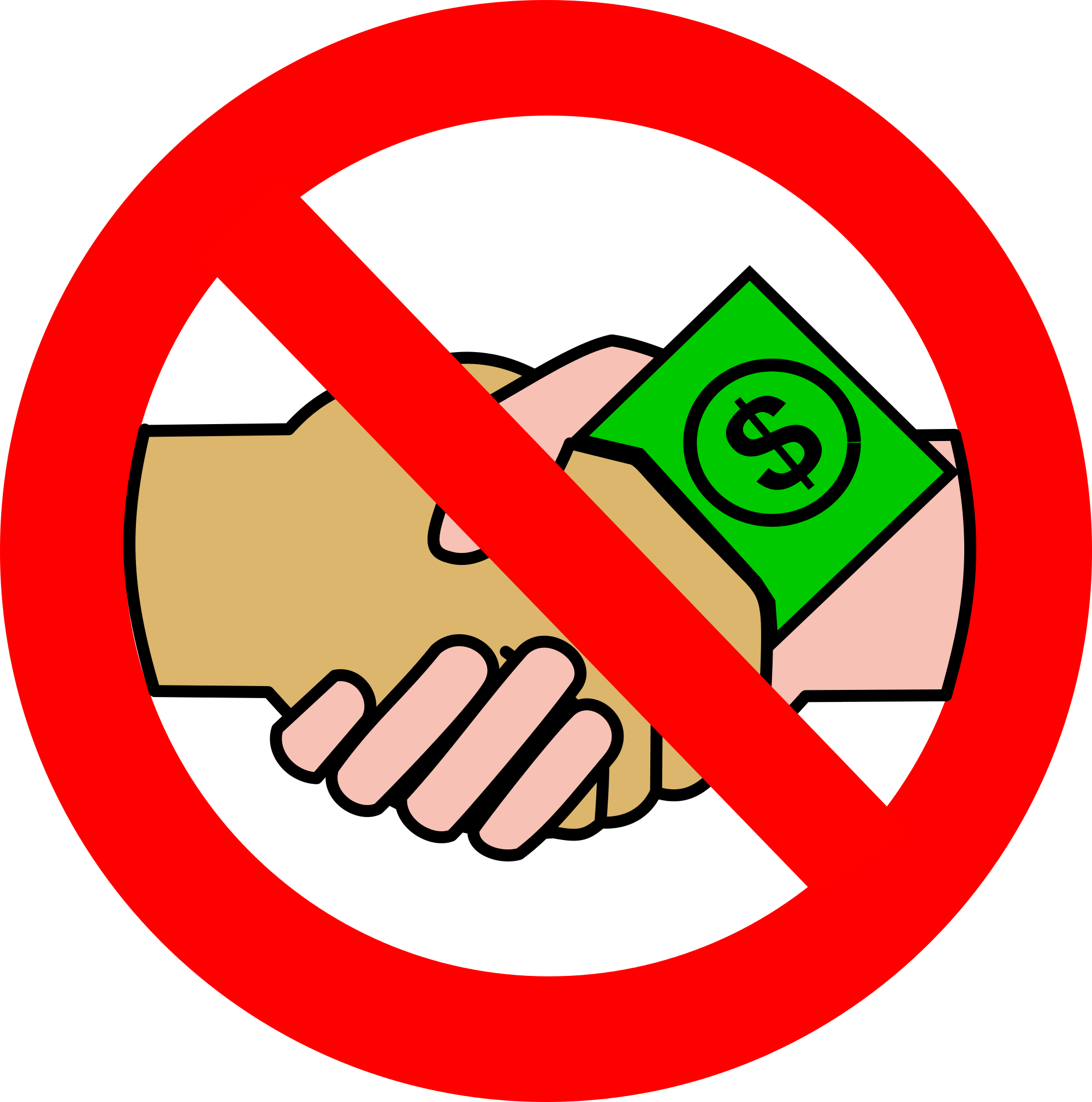 No Money Handshake Pictures Free Download Clip Art - No Conflict Of Interest (2000x2019)