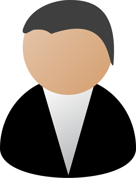 Person Business Avatar Anonymous User Black Suit - Business Faces Clip Art (552x720)