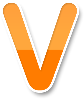 Right Click To Save / Download Clipart Image - V Alphabet Png (400x400)