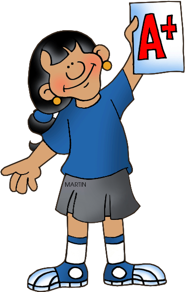 Honor Roll - A+ Student Clipart (431x648)