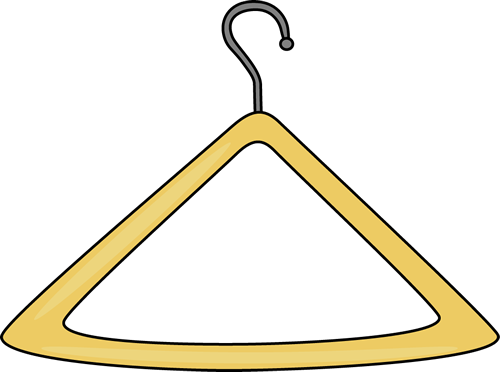 Clothes Hanger Clip Art - Clothes Hanger Clipart (500x372)
