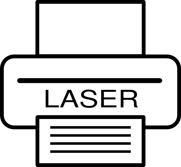 Laser Printer Clip Art - Laser Printer Clip Art (600x553)