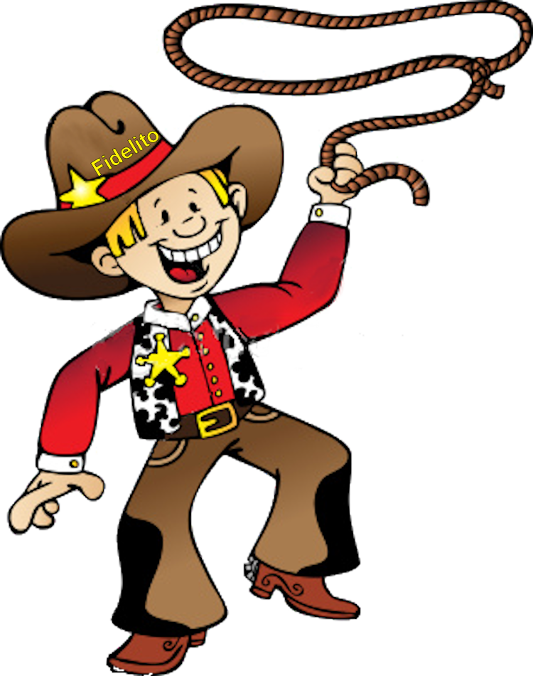 Cowboy Png - Cartoon Cowboy With Lasso (750x950)