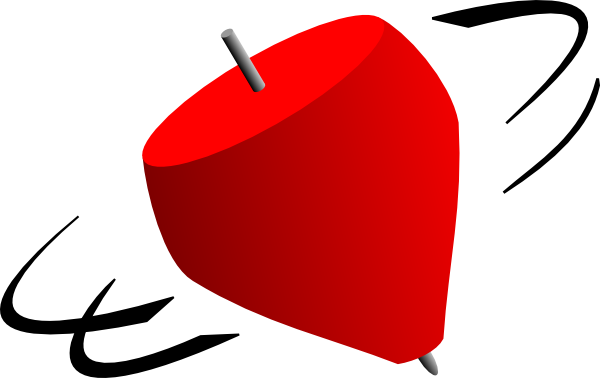 Spinning Top Clip Art At Clker - Clip Art Spinning Top (600x378)