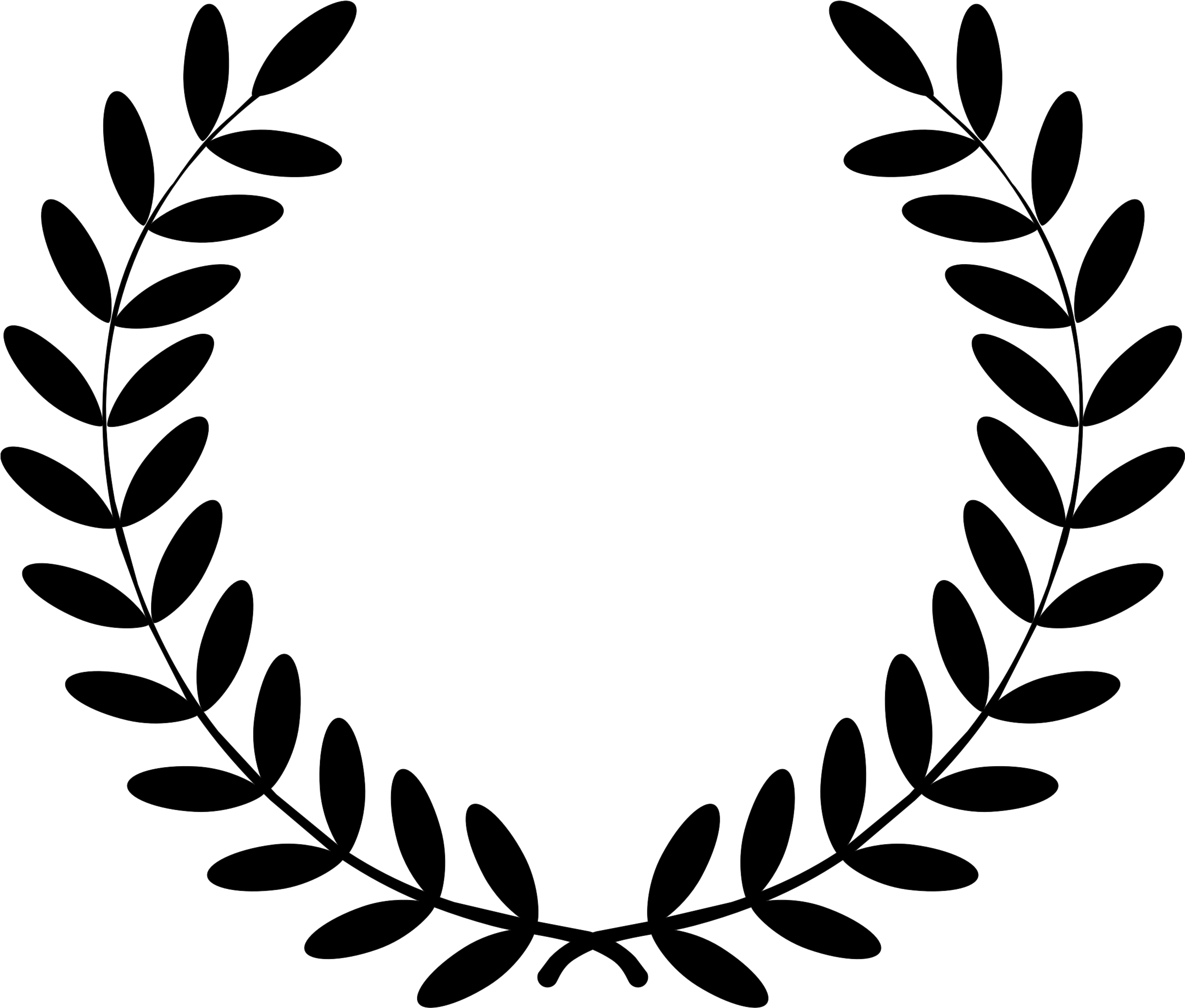 Wreath Clipart Service Award - Laurel Wreath Clipart (2690x2287)