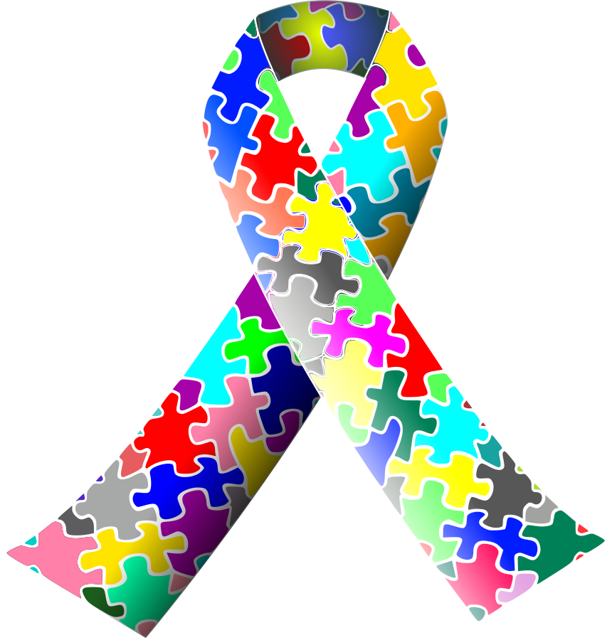 Winner Ribbon Clipart, Vector Clip Art Online, Royalty - Autism Logo Clip Art (860x900)