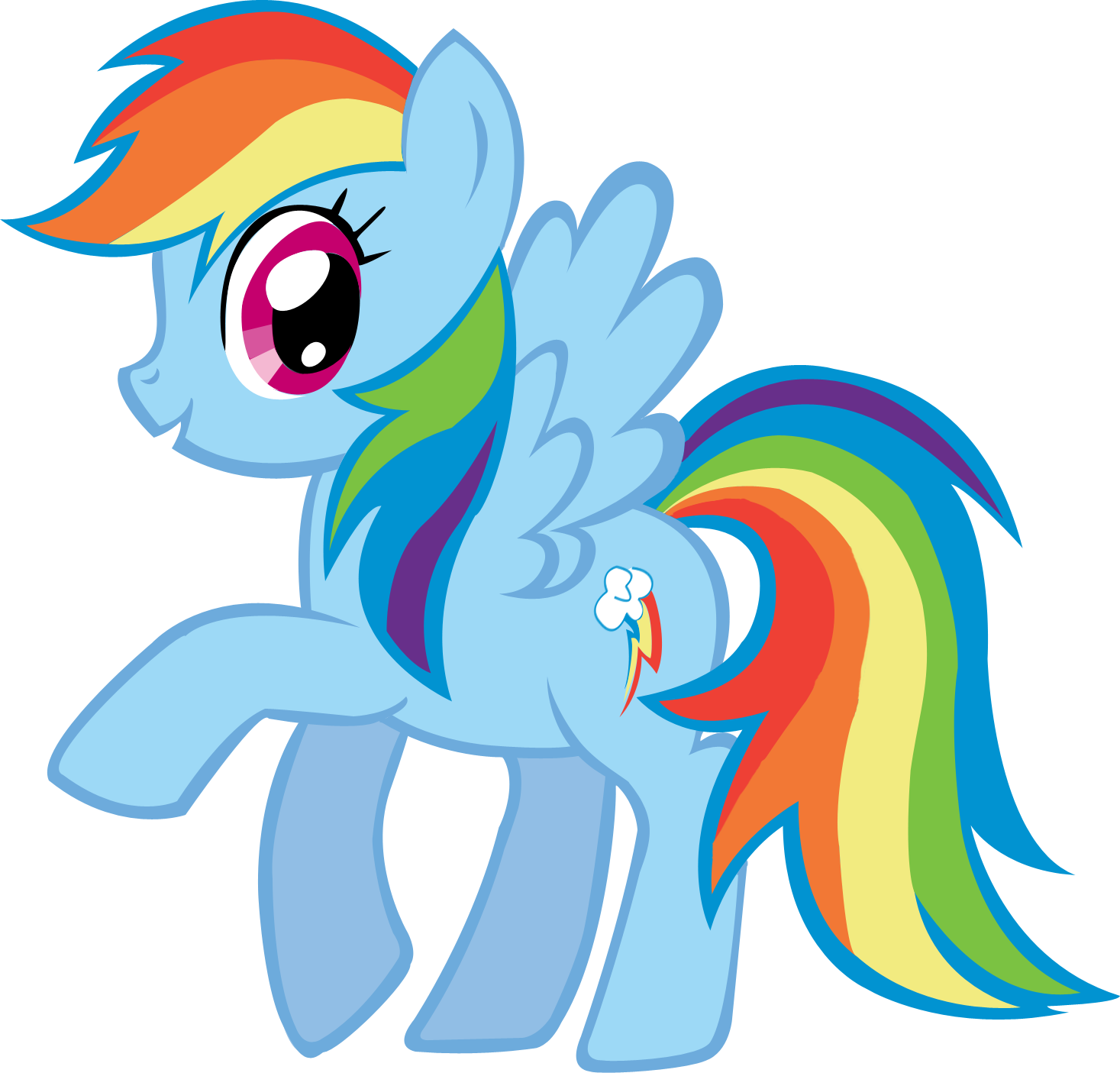 Rainbow Unicorn Clipart - Little Pony Friendship Is Magic (2000x2000)
