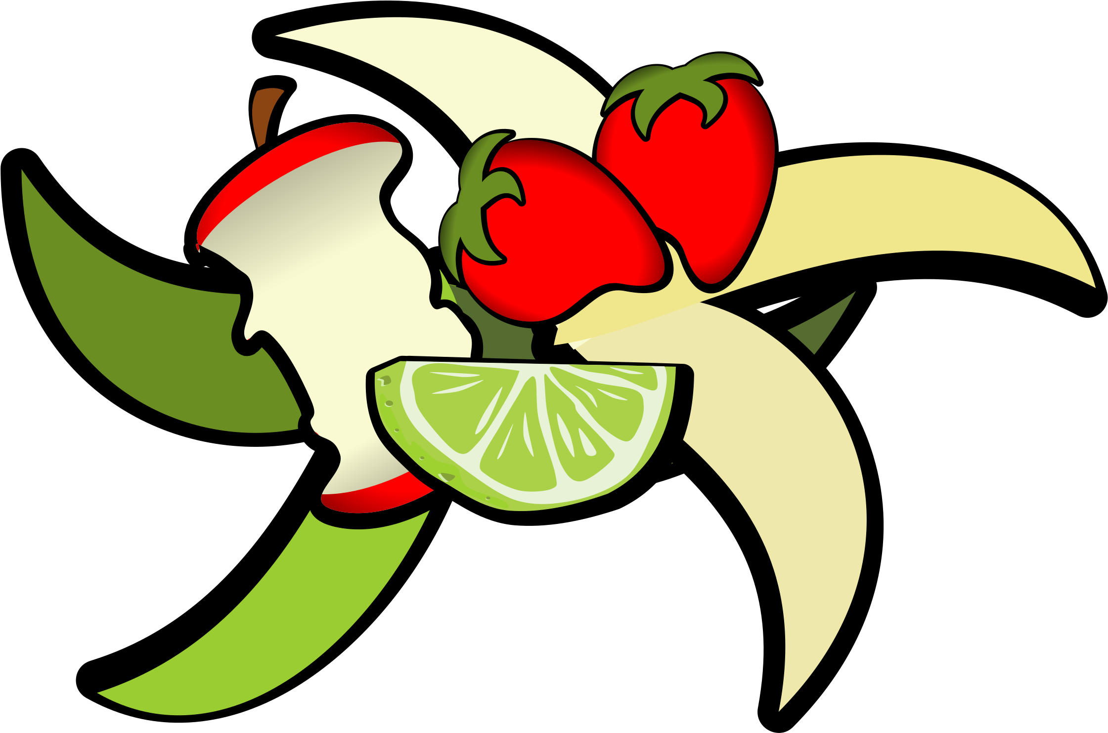 Greens - Organic Clipart (2400x2000)