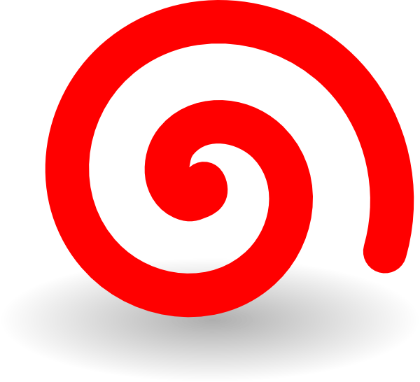 Pretty Inspiration Spiral Clipart Fat Red Clip Art - Logo Red Spiral Circle (600x546)