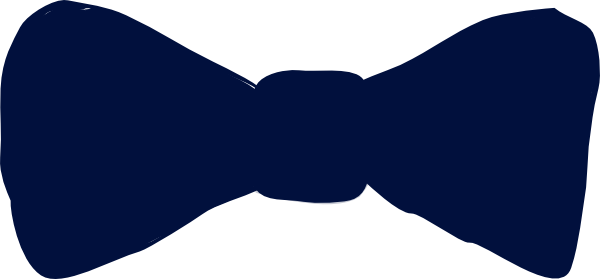 Black Bow Tie Clip Art (600x279)