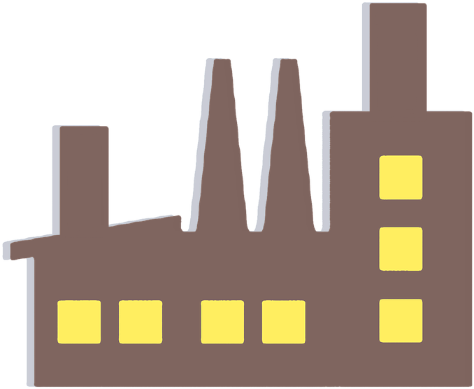 Factory Building Vector Clipart Sticker Symbol - Industry 4.0 Icon (720x720)