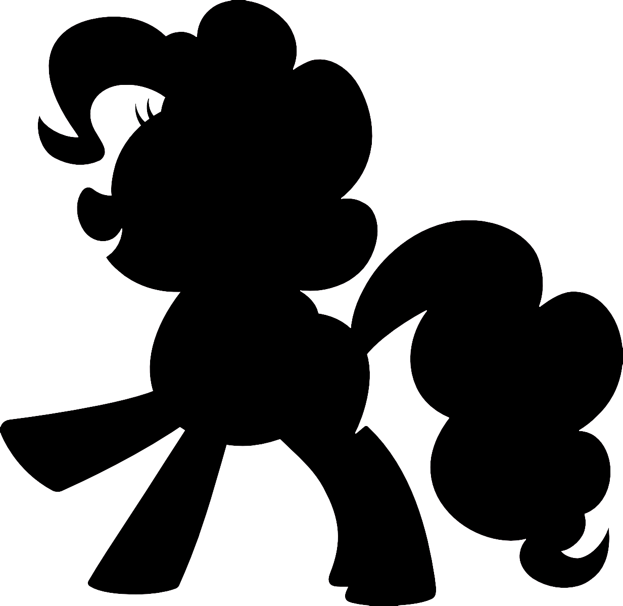 Doodlecraft My Little Pony Tee Shirt - My Little Pony Cut Outs (1233x1199)