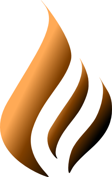 Maron Flame Logo Clip Art At Clker - Edit Logo In Png (378x596)