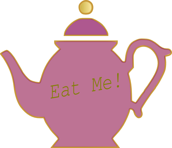 Teapot Clip Art - Alice In Wonderland Teapot Drawing (600x518)