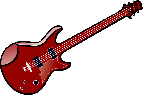 Guitar Vector Clip Art - Electric Guitar Clip Art (600x400)
