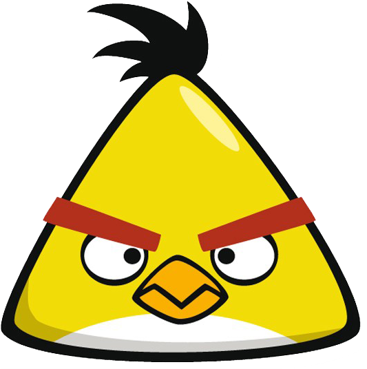Angry Birds Yellow Bird Chuck (545x548)