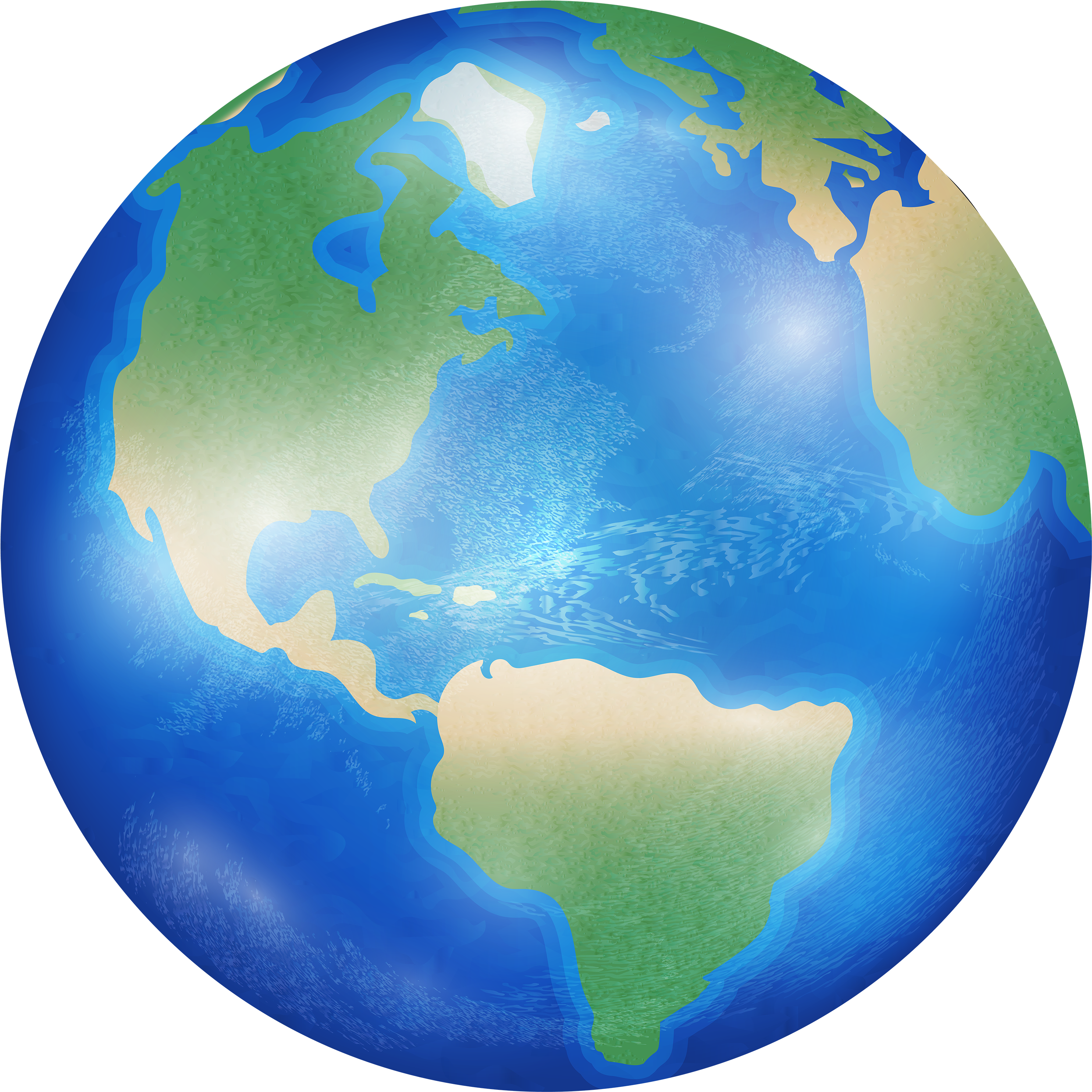 Earth Png Clip Art Image - Green Circle (3000x2995)