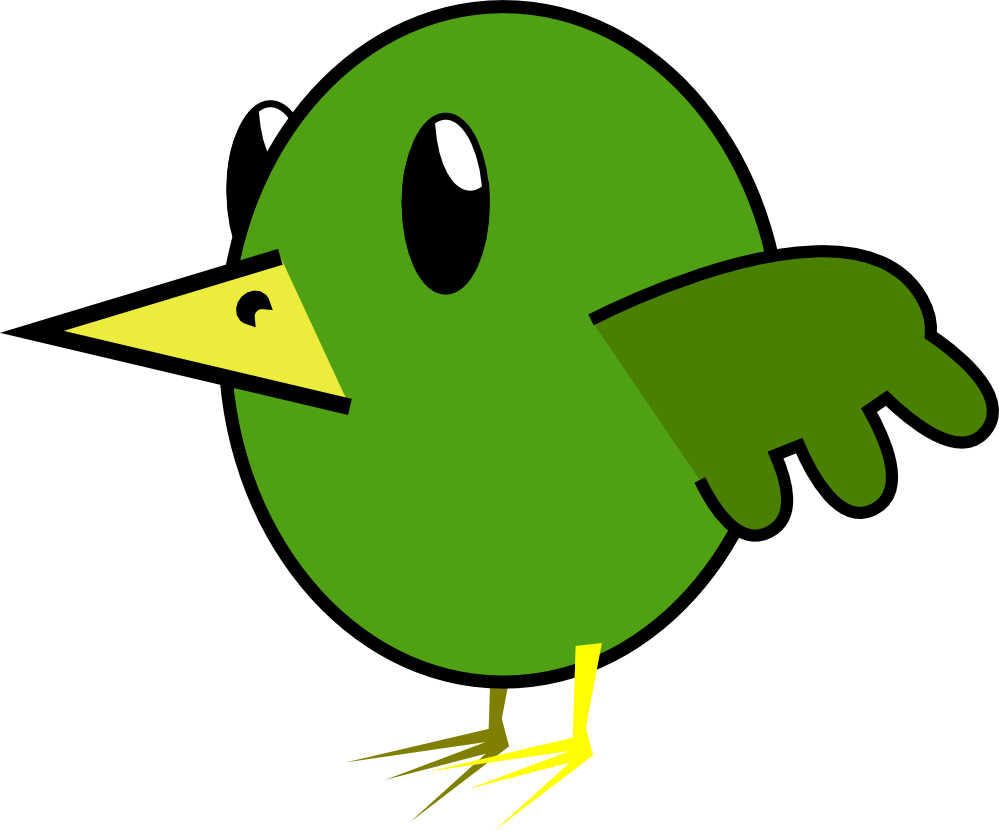 Clipart Bird Transparent Background Cliparts Free Download - Cartoon With No Background (999x831)