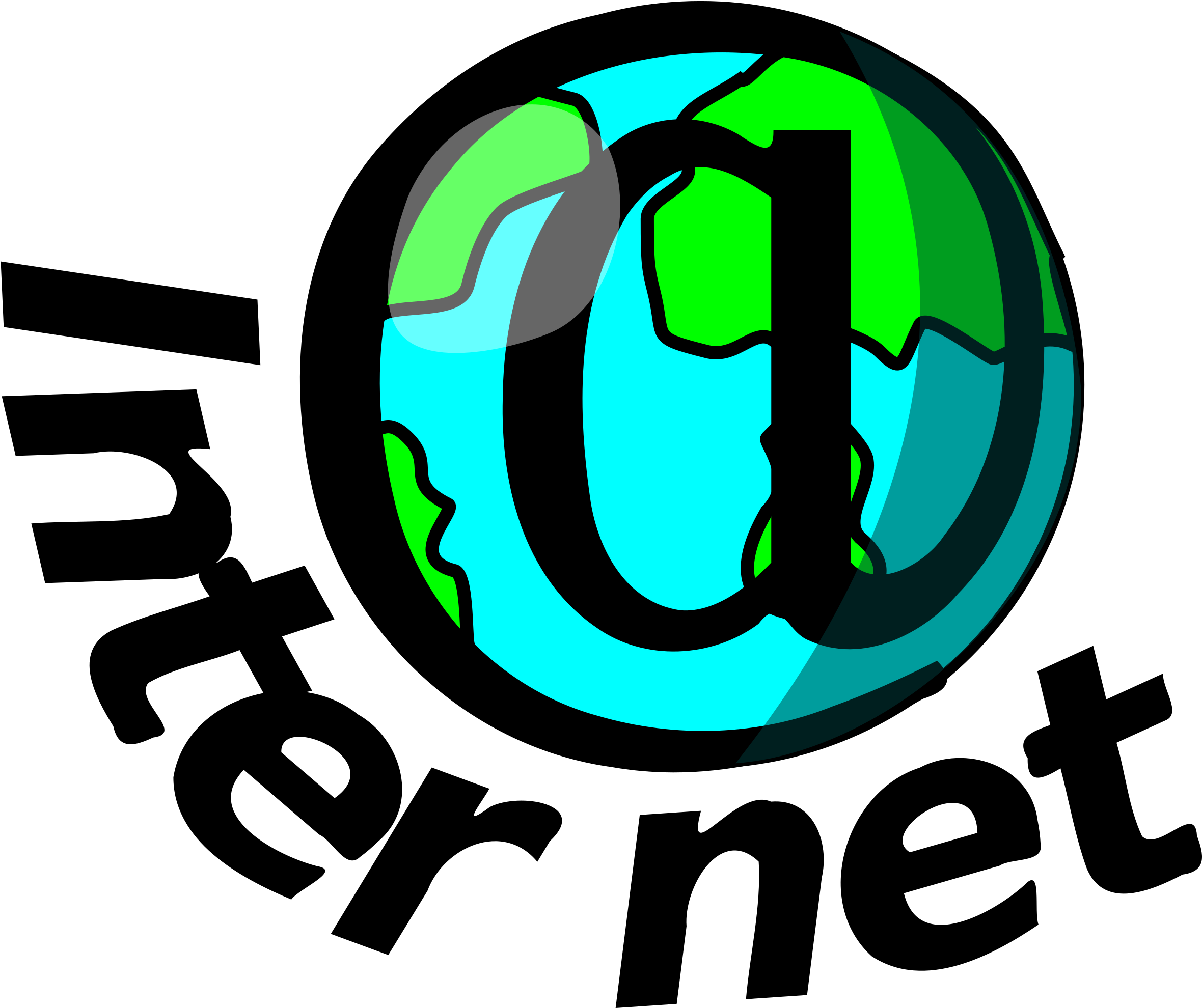 Stylist Design Internet Clipart 1302610323 Big Image - Internet (2400x2374)