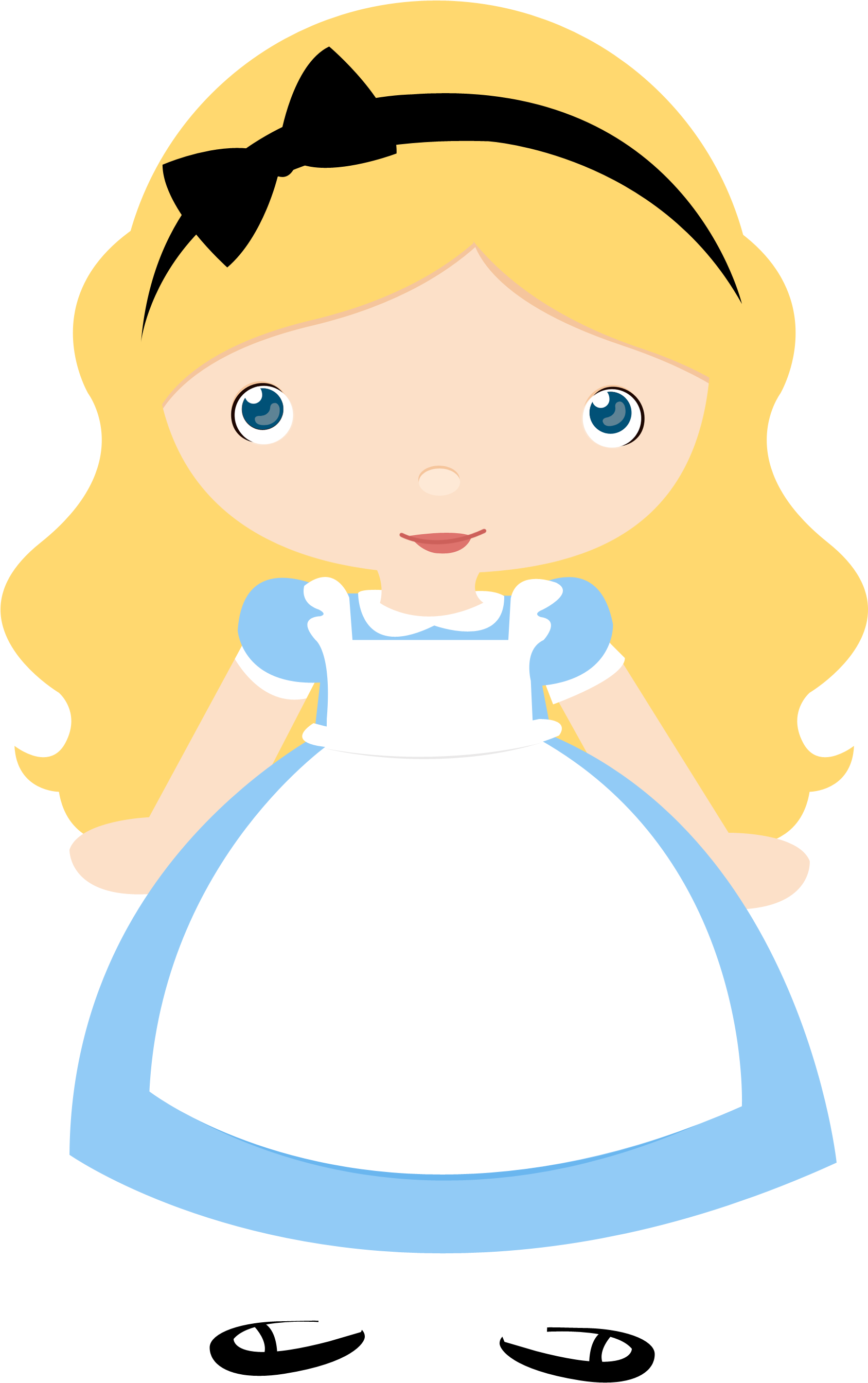 Cute Alice In Wonderland Clipart (2046x2952)