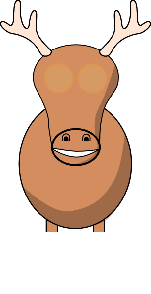 Reindeer Still No Idea Clip Art - Clip Art (306x594)