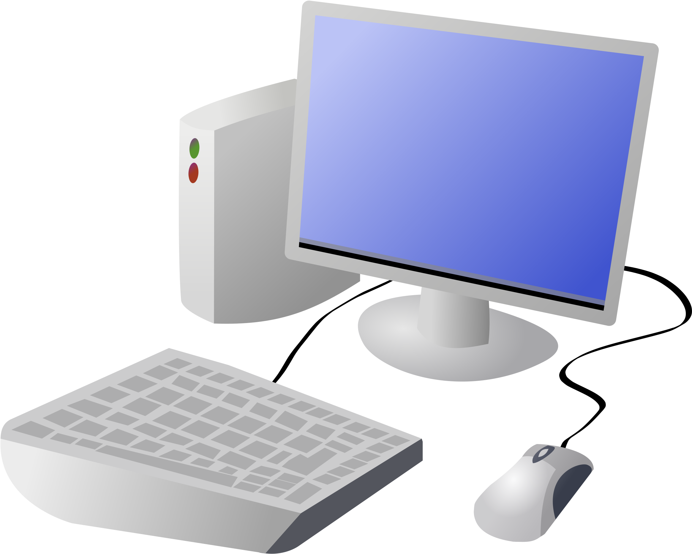 Computer Cartoonputer Free Download Clip Art On - Cartoon Computer (2400x1908)